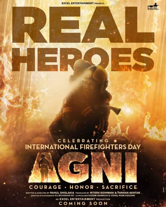 Released the first poster of his upcoming film 'Agni' on Fire Fighters Day!
