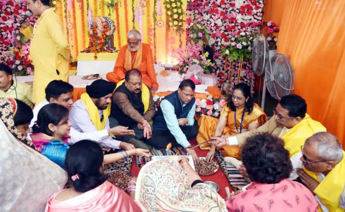 Ganesh festival was celebrated with great pomp in Indian Bank premises