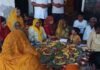 सरसवां गांव के मंदिर में हुई अधिक मास की विशेष पूजा